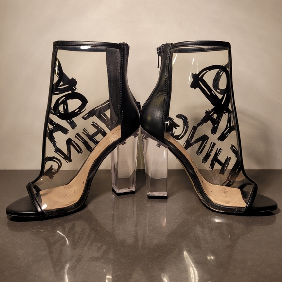 Aldo see-through clear Do Ya Thang ankle boots - Picture 3 of 10